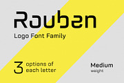 Rouben Medium - Font For Logos, a Sans Serif Font by Arbuz (Thumbnail 1 of 10)