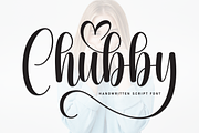 Chubby | Script Font, a Handwritten Font by Scratchones (Thumbnail 1 of 9)