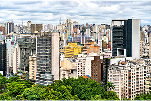 Downtown san paolo skyline in brazil stock photo containing sao and paulo, an Architecture Photo by Leonid Andronov