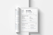 Scope Of Work | MS Word & Indesign, a Stationery Template by design_hut (Thumbnail 6 of 7)