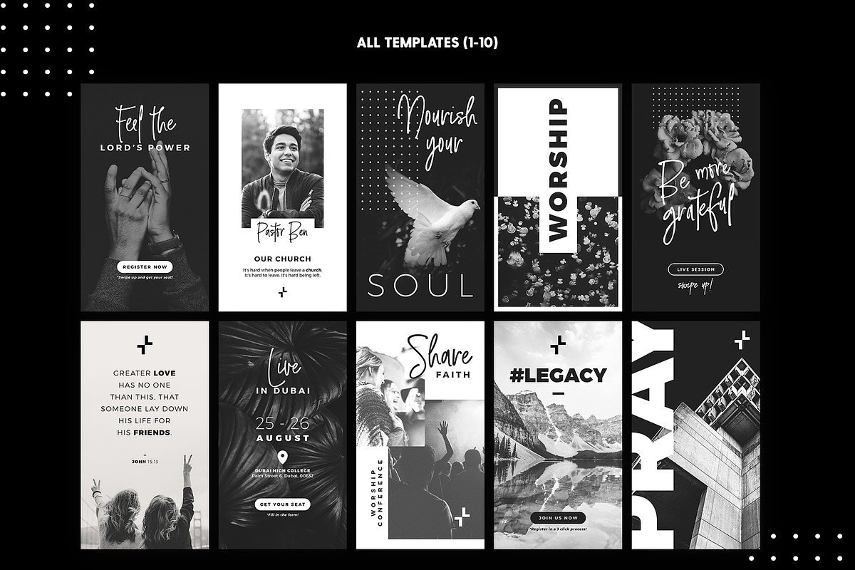 SALE 2in1 New Church Edition, a Social Media Template by The Wedding Shop (Photo 3 of 14)