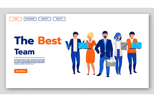 Best Team Landing Page