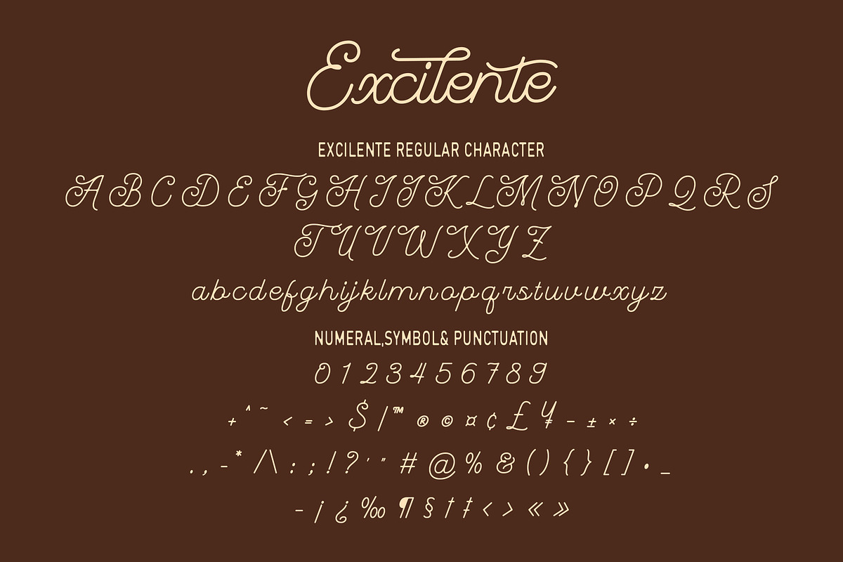 Excilente - Monoline Font, a Script Font by Arendxstudio (Photo 7 of 7)