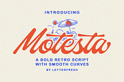 Motesta Script Font, a Script Font by Letter Fresh (Thumbnail 1 of 10)