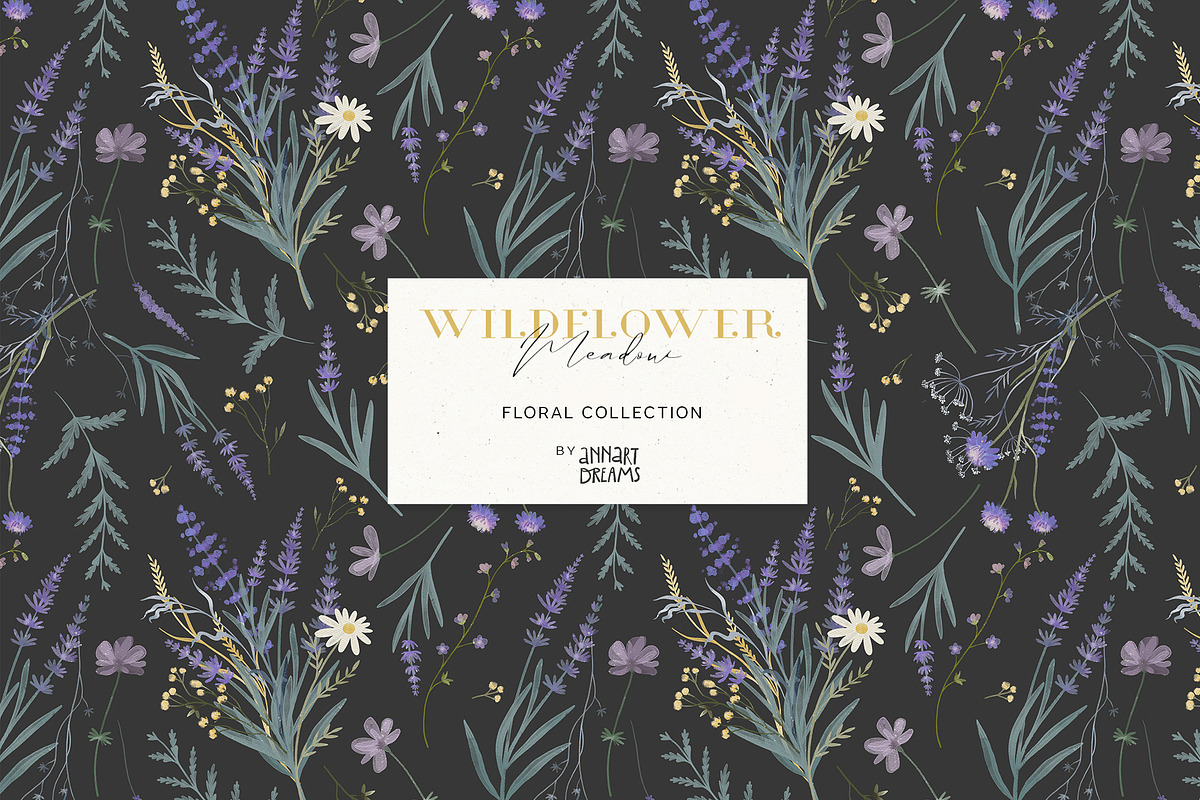 Wildflowers. Watercolor collection, an Illustration by annartdreams (Photo 12 of 14)