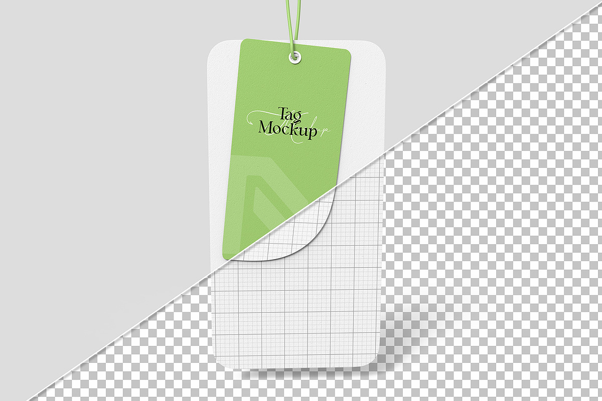 Realistic Price Label Mockup PSD