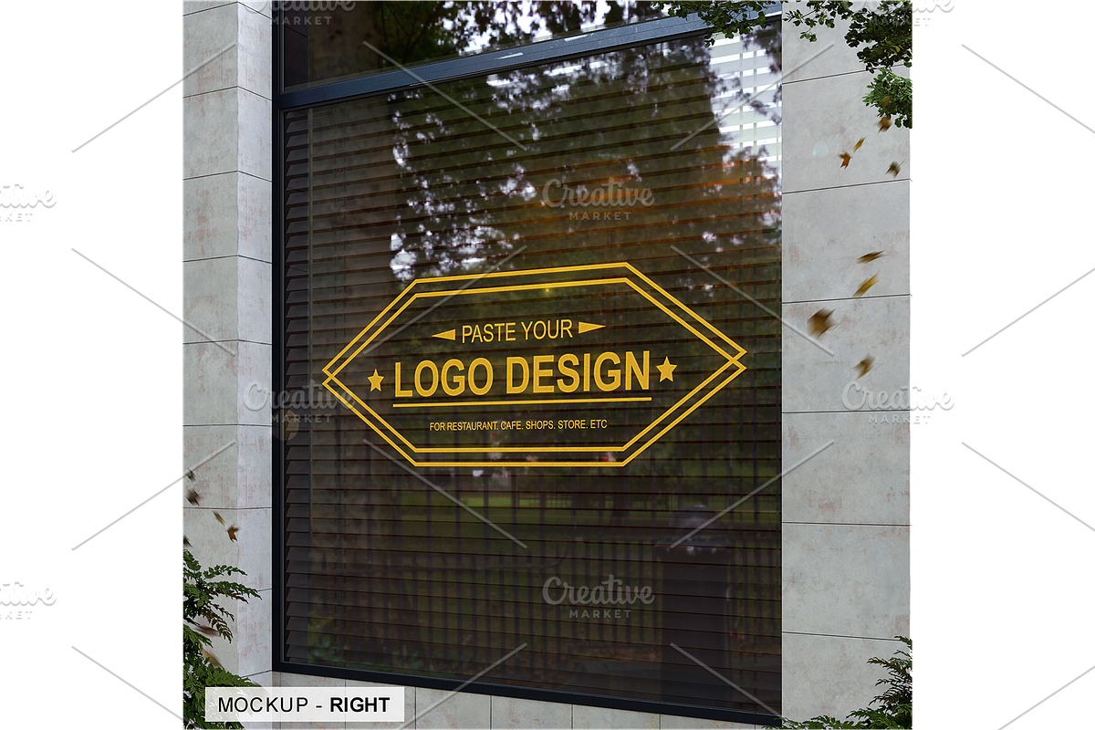 Storefront Window Logo Mockup, an Advertising Mockup by Art-Jek.std