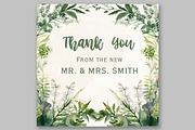 Greenery Watercolor Clipart Greenery, a Decorative Illustration by LeCoqDesign (Thumbnail 3 of 5)