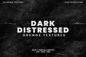Dark Distressed Grunge Textures