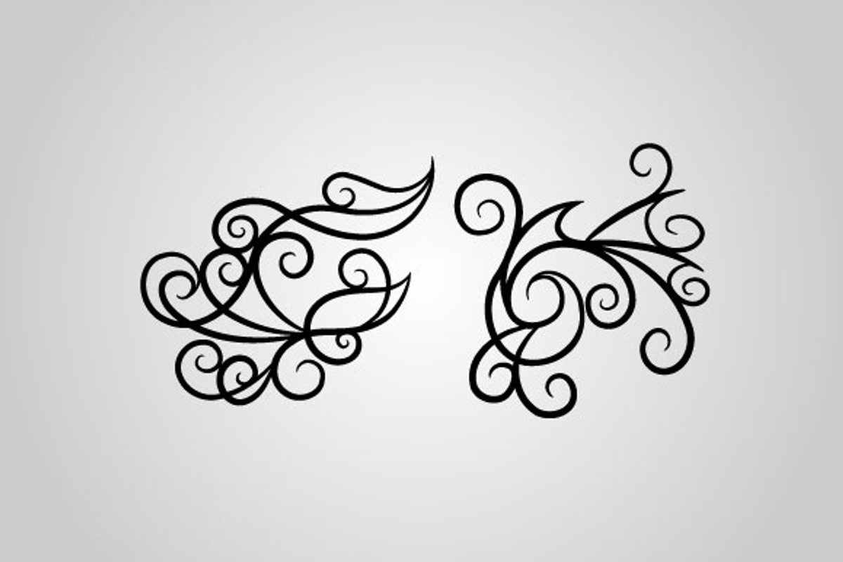 50 Ornamental Flourishes (Vector), an Object Graphic by BIOWORKZ (Photo 3 of 5)
