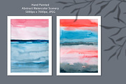 About Sunset, Watercolor Scenery, a Background Graphic by Marmoris.Arts (Thumbnail 2 of 17)
