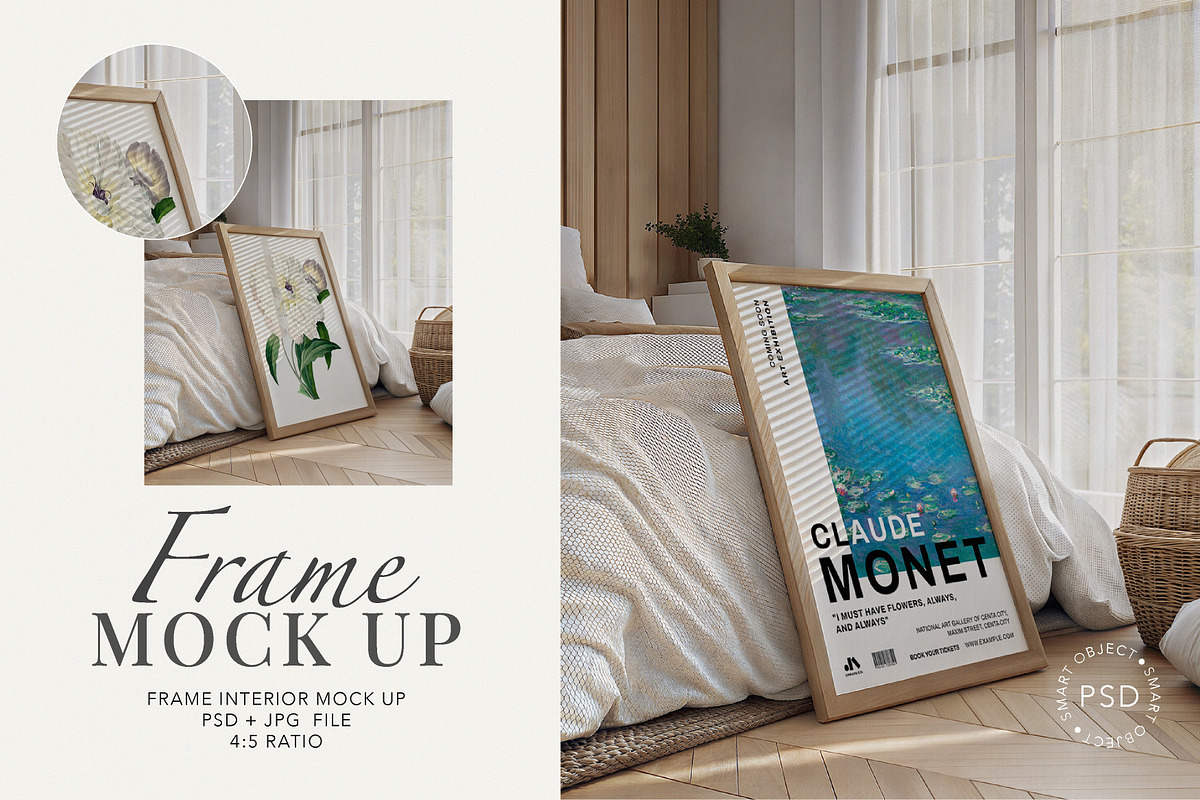 Boho Modern Frame Mockup, a Mockup by Paper Flowers Studio (Photo 1 of 4)