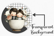 Valentine Cute Couple Clipart Bundle, an Illustration by Canvas Craft (Thumbnail 2 of 6)