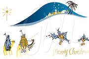Nativity scene, Wise Men, star, an Illustration by GraphicMarket (Thumbnail 5 of 5)