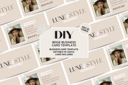Beige Business Card Template, a Business Card Template by SunshineStudioBoutique (Thumbnail 2 of 9)