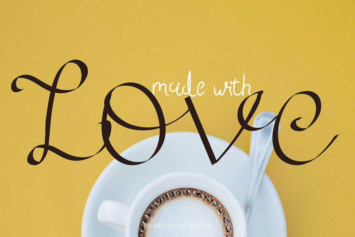 Milky Script font preview 4