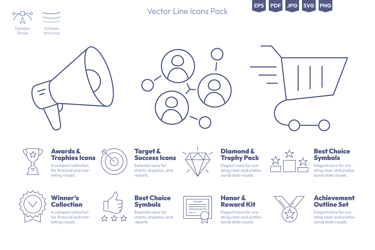 Business Icons Set, an Outline Icon by Ilia Design (Photo 5 of 6)