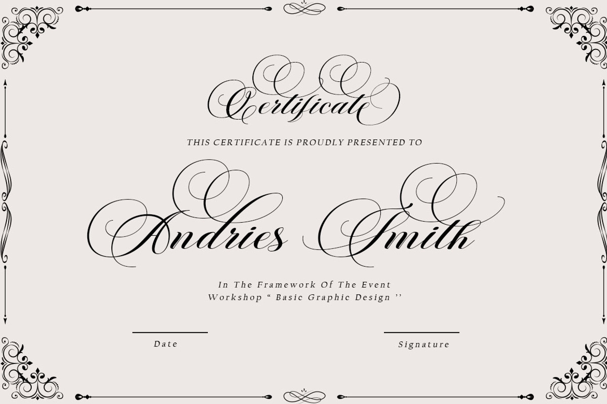 Rigestha Script, a Script Font by Has_rizal (Photo 11 of 13)
