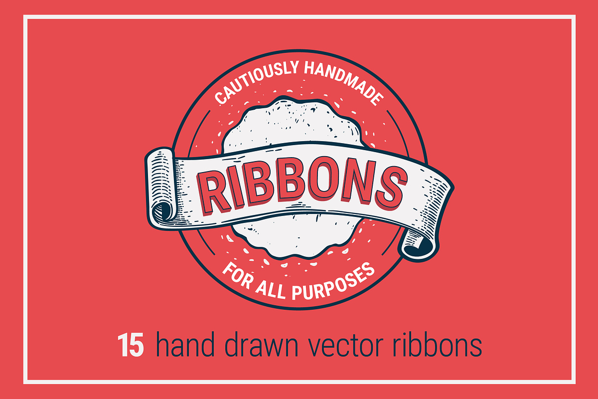15 Handmade vector Ribbons, a Decorative Illustration by Morfema (Photo 1 of 4)