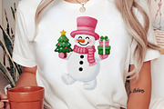 Christmas Snowman Png, an Illustration by Canvas Craft (Thumbnail 5 of 6)