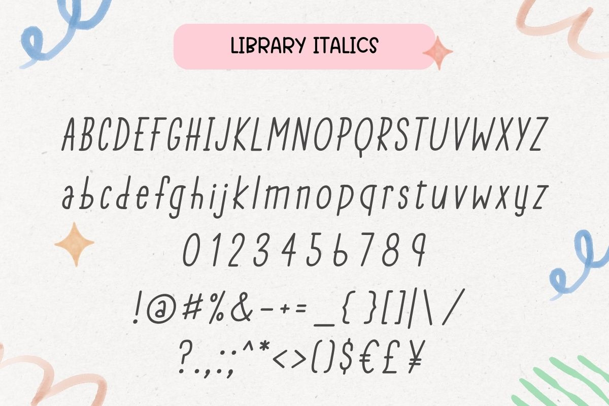 Library - Handwriting Font, a Handwritten Font by AnningArts (Photo 7 of 8)
