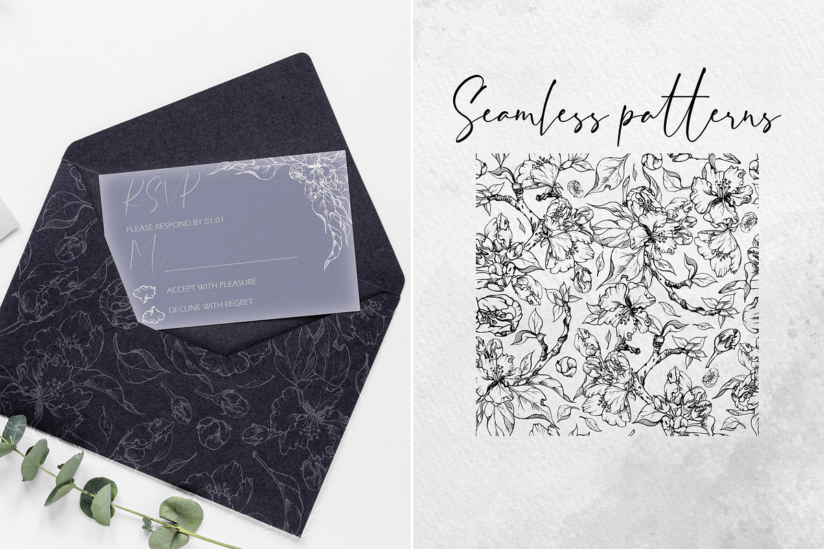 Cloud dancer wedding: Apple blossom, a Stationery Template by MsFlaffy (Photo 4 of 4)