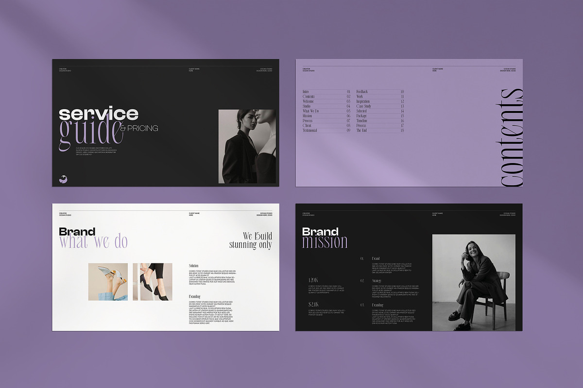 OCEAN | Service & Pricing Guide, a Presentation Template by evgenystudio (Photo 7 of 10)