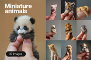 Miniature animals - 87 images, an Animal Photo by Handmadefont (Thumbnail 1 of 10)
