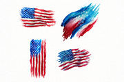 Patriotic American Brushtrokes Clipa, an Illustration by Designworld (Thumbnail 5 of 8)