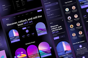NFT Marketplace Landing Page