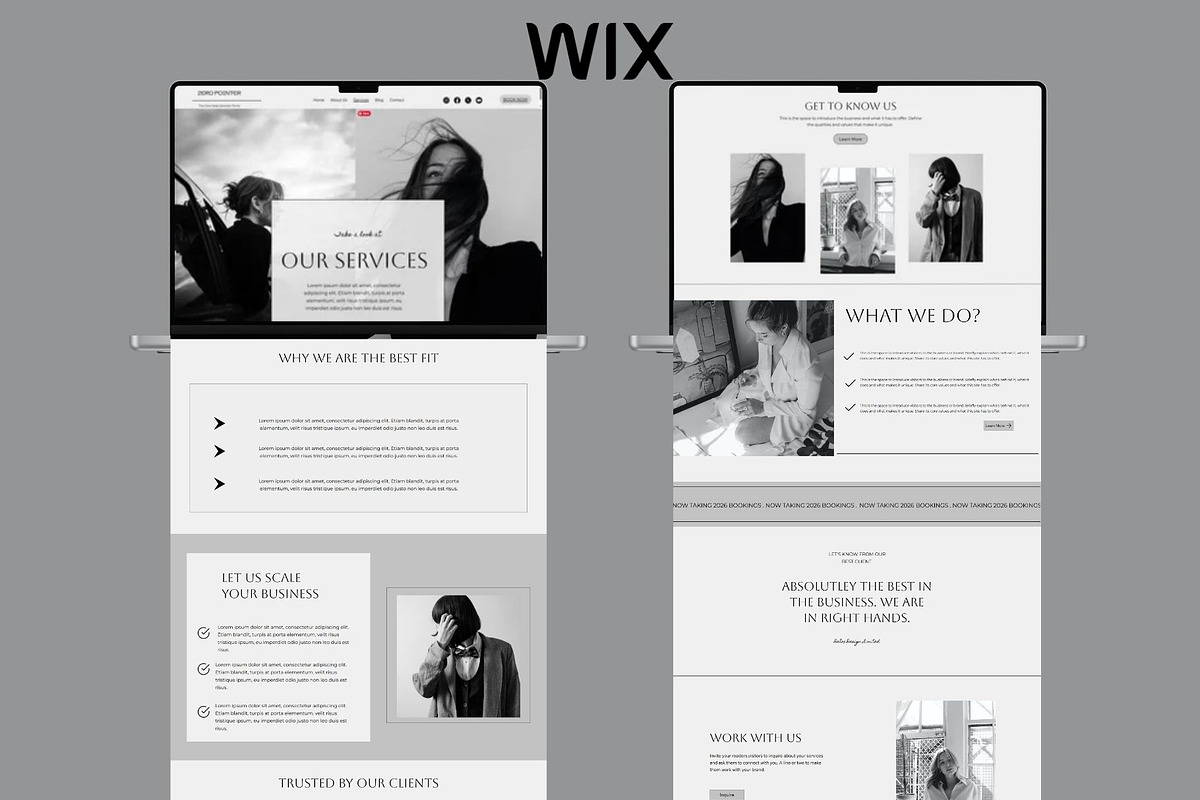 Wix Website Template Service, a Wix Template by Deepa Template Studio (Photo 2 of 13)