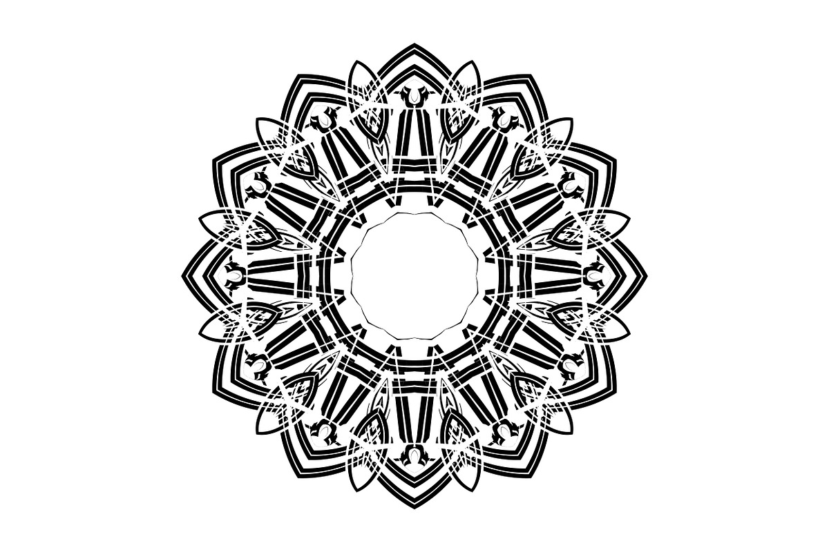 Elegant Mandala Line Art Collection, a Decorative Illustration by NJ Himel (Photo 47 of 101)