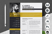 Professional Word Resume CV Template, a Resume Template by ResumeInventor (Thumbnail 1 of 6)