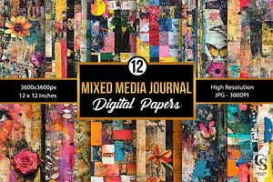 Abstract Mixed Media Junk Journals