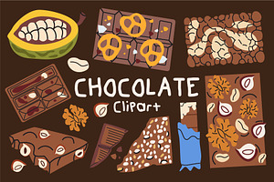 Chocolate & Sweets Clipart Bundle