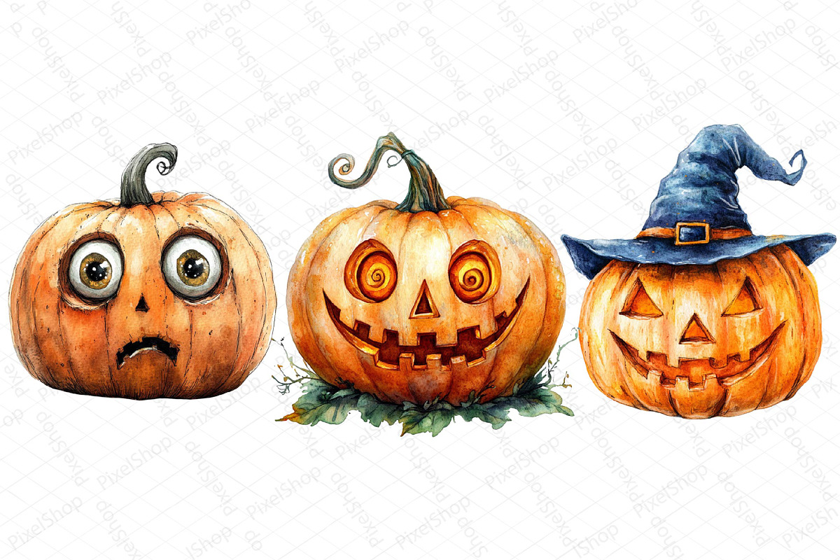 Whimsical Jack-o'-lantern Pumpkin PN, an Illustration by DreamPrint404 (Photo 4 of 7)