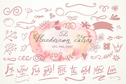 Schönheit font & watercolors., a Script Font by Red Ink (Thumbnail 10 of 10)
