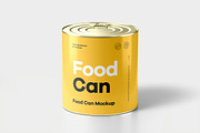 Food Can Mock-up, a Packaging Mockup by zippypixelstudio (Thumbnail 9 of 15)