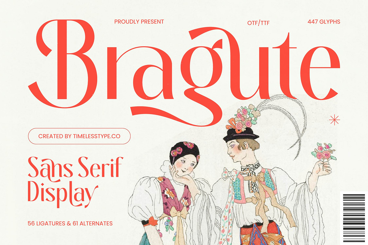 Bragute Sans Serif Display, a Sans Serif Font by timelesstype.co (Photo 1 of 10)