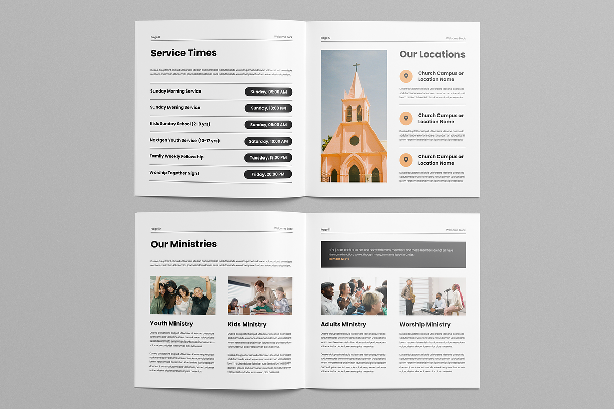 Church Information Brochure, a Brochure Template by Leaflove (Photo 4 of 9)