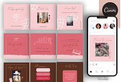 Canva Social Media Template Bundle, a Social Media Template by Little Creative Scribbles (Thumbnail 1 of 9)