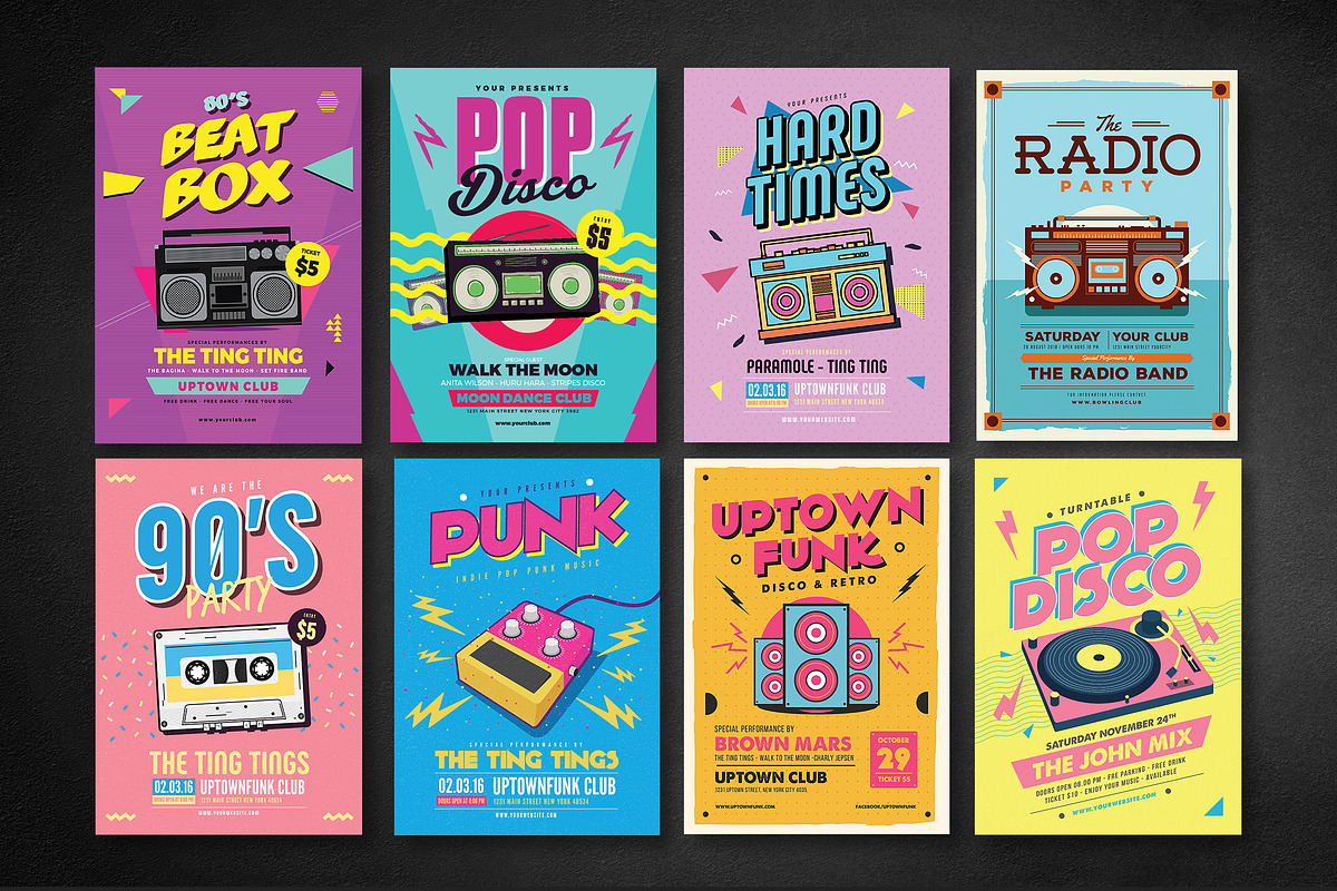 50 Music Flyers Bundle, a Flyer Template by Guuver (Photo 4 of 10)