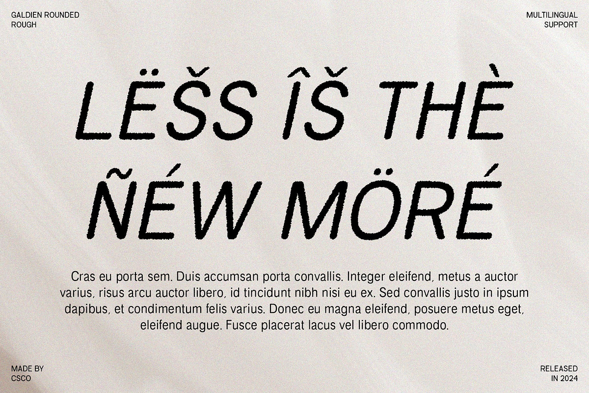 Galdien Rounded Rough, a Sans Serif Font by Craft Supply Co. (Photo 3 of 8)