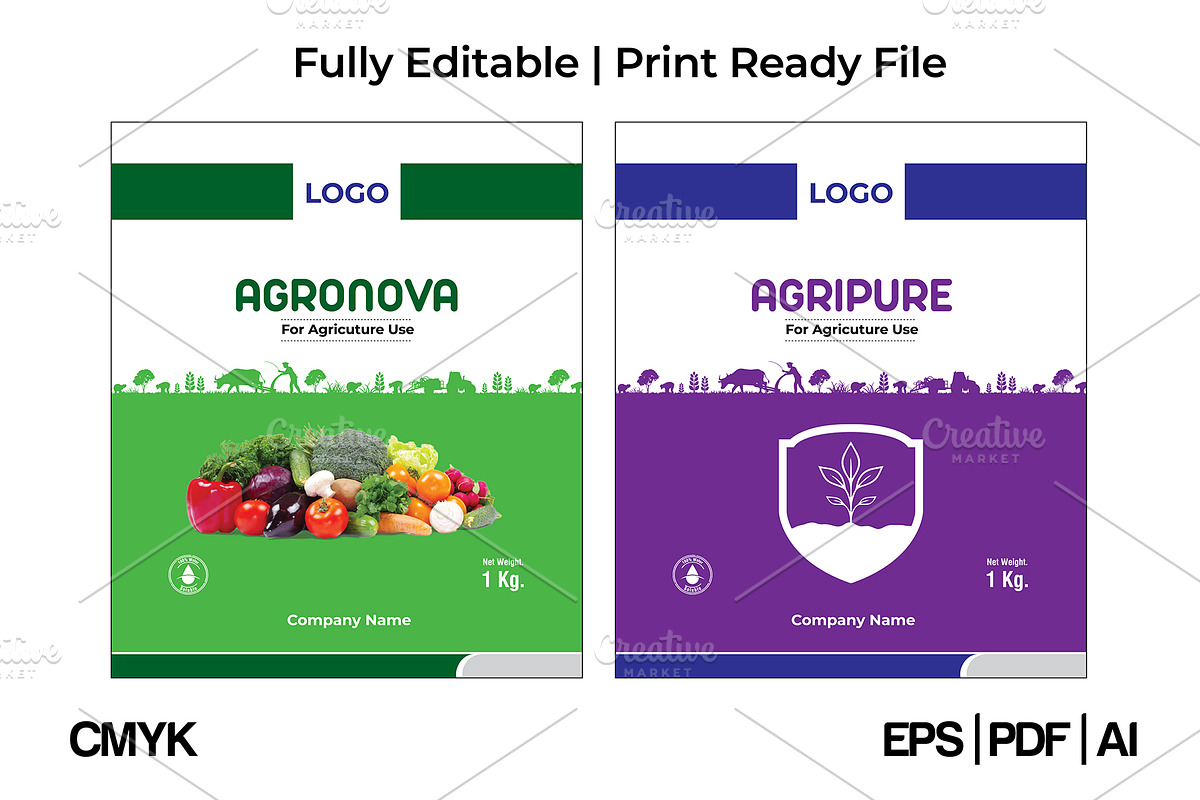 Premium Agricultural Pouch Design, a Branding & Logo Template by Zans Graphic (Photo 2 of 5)
