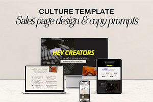 ShowIt Sales Page Template - Culture