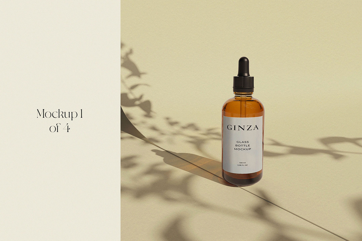 Ginza || Cosmetic Bottle Mockups, a Packaging Mockup by JafarNation (Photo 2 of 6)