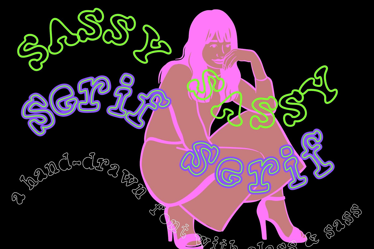 Sassy Serif a hand-drawn font, a Serif Font by Eryn Rose Design (Photo 2 of 12)