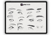 Portrait stamp brushes for Procreate, a Brush Add-On by Procreate Market (Thumbnail 4 of 8)