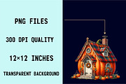 Fairy Pumpkin House Fantasy Sublima, an Illustration by SVGArt (Thumbnail 6 of 8)