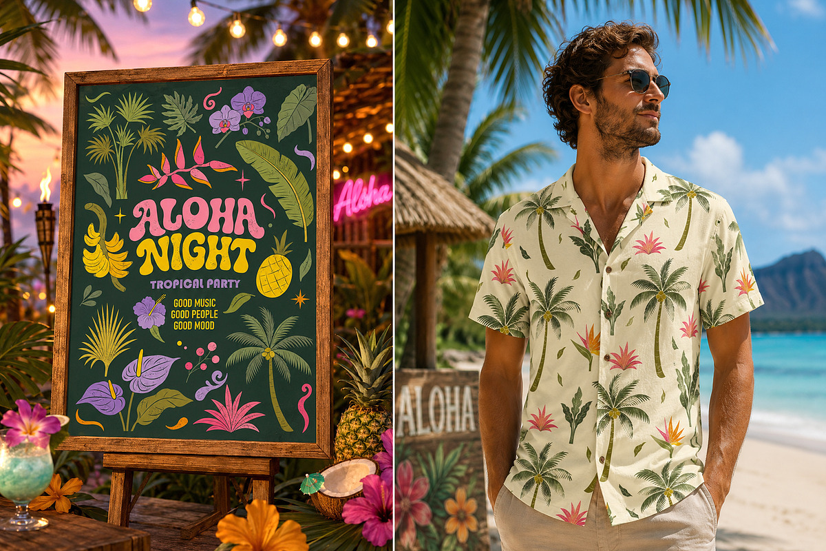 Tropical Paradise Summer Clipart, a Seasonal Illustration by Hanna's ArtLab (Photo 5 of 6)